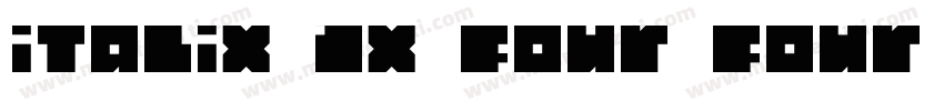 italix JX four four adjust字体转换